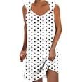 thumbnail image 1 of Birdeem Robes pour Femmes Robe d'Été Confortable Mode Imprimée Sans Manches Col en V, 1 of 12