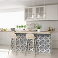 thumbnail image 6 of Mi Alma Floral Black White Tile Stickers - Removable Vinyl 4x4, 24 pcs, 6 of 10