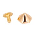 thumbnail image 1 of Hex Pyramid Rivets Zinc Alloy Electroplating Treatment Leather Belt Repair Rivets with PH Screws 12mm for Crafting Enthusiasts, 1 of 7