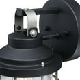 thumbnail image 3 of Westinghouse Westinghouse Lighting 6122200 Villa Barone Vintage-Style One Light Outdoor Wall Fixture, Textured Black and Industrial Steel Finish, Clear Seeded Glass, 3 of 5