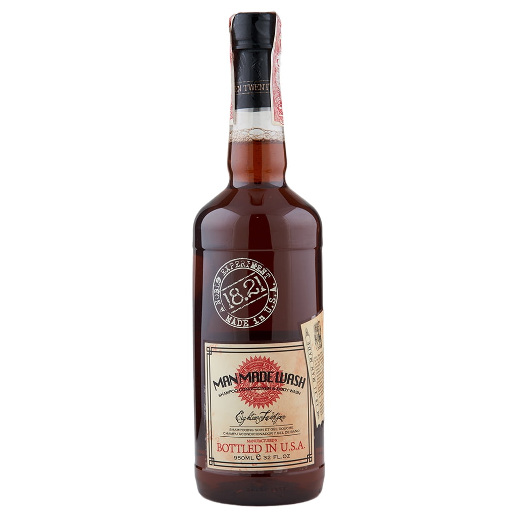 18.21 Man Made Sweet Tobacco 3-in-1 Shampoo, Conditioner and Body Wash, 32 oz