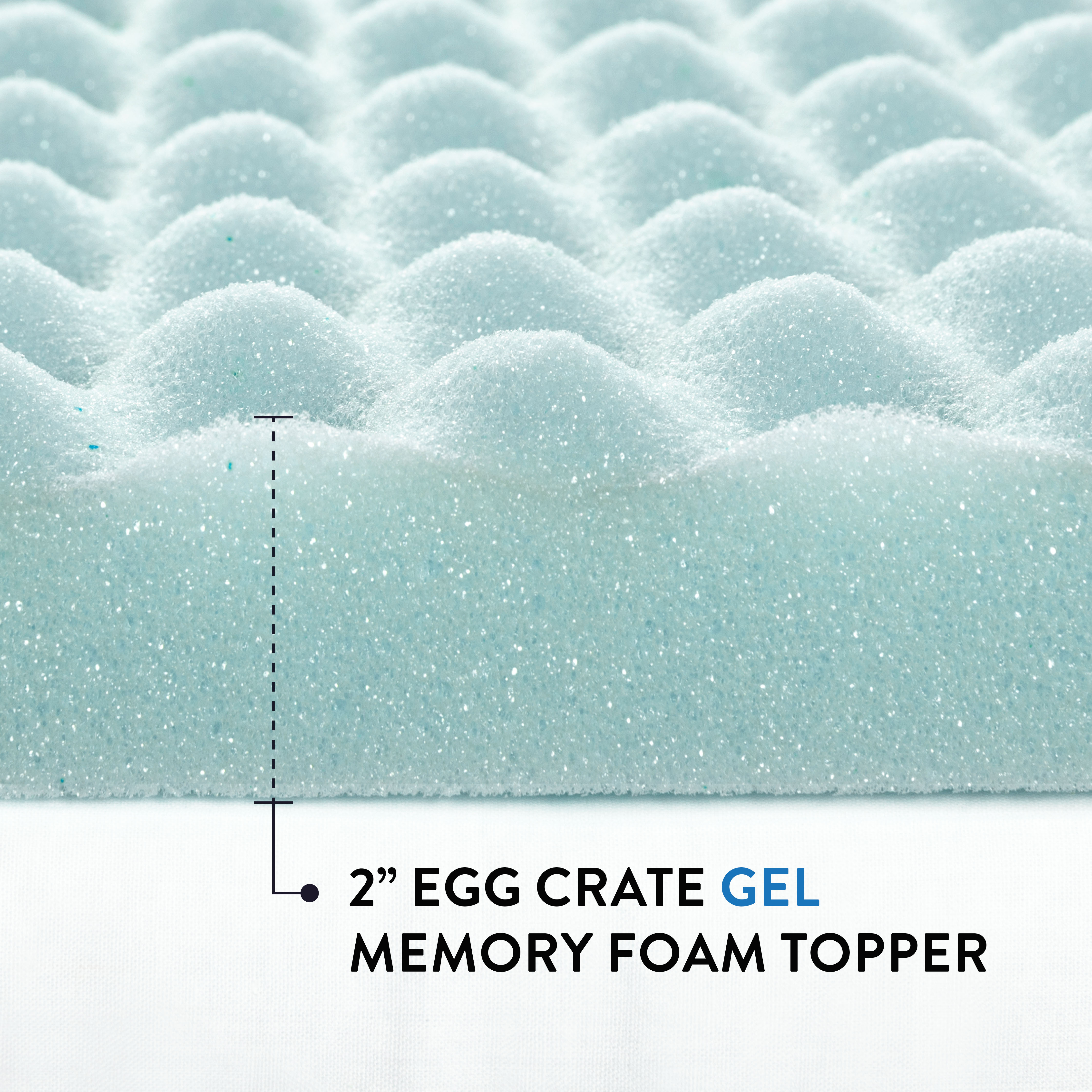 Best Price Mattress 2" Cooling Gel Memory Foam Mattress Topper, Twin photo 7
