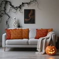 thumbnail image 6 of Sanmadrola Fall Pillow Covers 18x18 Throw Pillow Cases Set of 2 Halloween Thanksgiving Autumn Decorations Pumpkin Soft Plush Faux Fur Wool Couch Cushion Case for Sofa Bedroom Living Room Home Decor, 6 of 7