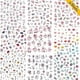 thumbnail image 4 of 9 Sheets Floral Nail Stickers Decals 3D Self-Adhesive Nail Decals Spring Floral Nail Art Supplies Charming Daisy Lea, 4 of 4