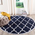 thumbnail image 5 of Safavieh Dhurries Navy Contemporary Rug - Runner 2'6" x 8', 5 of 5