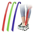 thumbnail image 2 of 1pc Extra Long Handled Plastic Shoe Horn Remover Disability Mobility Aid Flexible Stick, 2 of 15