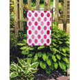 thumbnail image 2 of JSDART Abstract Pink Polka Dot Pattern Circle Color Geometric Pastel White Garden Flag Decorative Flag House Banner 28x40 inch, 2 of 2