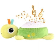 Baby Sleep Soother, Infant Sleeping Toy 10 Lullabies White Noise Starlight Projection Sound Machine (Plush Turtle)