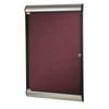 Ghent Red Aluminum/ Fabric 1-door Enclosed Bulletin Board