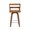 Walnut Brown, variant on Dycanpo 26" Counter Height Bar Stools Set of 3, Swivel Counter Stools with Back for Kitchen Island, White