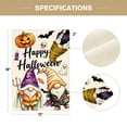 thumbnail image 2 of Sm:)e Gnome Ghost Pumpkin Bat Happy Halloween Garden Flag 12 x 18 Inch, Double-Sided Printing, Outdoor Welcome Decor for Yards, 2 of 8