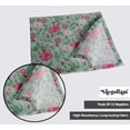 thumbnail image 3 of Vargottam Designer Cotton Canvas Napkins - Set of 12, 20-Inch, Green Floral Print, Durable & Absorbent Cloth Napkins for Dining, Parties, and Home Decor - Machine Washable, 3 of 7