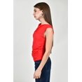 thumbnail image 2 of Blusa drapeada sin mangas /Juvenil, 0318 (Rojo) rojo EG, 2 of 5