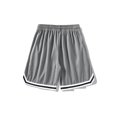 thumbnail image 2 of Men's Basketball Shorts, Athletic Mesh Quick Dry Shorts with Drawstring, Striped Trim Loose Fit Casual Sports Shorts S-3XL, 2 of 7
