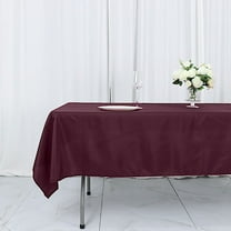 BalsaCircle 10 Pieces 54" x 96" Burgundy Rectangle Polyester Tablecloths Table Linen