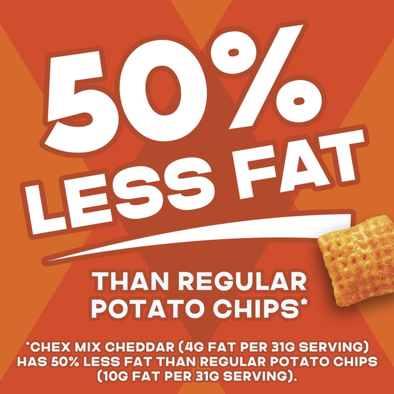 Chex Mix Cheddar Flavored Snack Mix, Snack Cup, 2.5 oz - Walmart.com