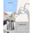 thumbnail image 4 of Stainless Steel Humidifier Dishwasher Safe, 4L/1Gal Cool Mist Humidifiers for Room Bedroom, Easy Clean Humidifier Large Room, Humidifiers for Baby Nursery Living Room Office Plant, White, 4 of 7