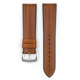 thumbnail image 2 of Hirsch James Leather Watch Strap - Golden Brown - L - 22mm - Silver Buckle - Calf Leather, 2 of 9
