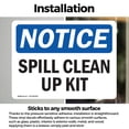 thumbnail image 3 of (2 Pack) Spill Clean Up Kit OSHA Notice Sign 14 Inch X 10 Inch Vinyl Label Decal Sticker Weather Resistant, UV Protected for Workplace, Business, and Construction Site, Made in the USA, 3 of 7