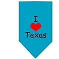 thumbnail image 2 of I Heart Texas Screen Print Bandana Turquoise Large, 2 of 2