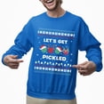thumbnail image 2 of Christmas Sweatshirt, Let's Get Pickled Funny Pickleball Christmas Sweatshirt, Unique Holiday Sport Sweatshirt, Witty Player Gift for Women & Men, 2 of 5