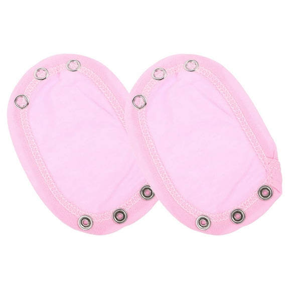 ibasenice 2Pcs Pink Cotton Bodysuit Extender Snap Extenders for Easy Diaper Changes and Comfort
