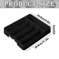 thumbnail image 3 of Silverware Drawer Organizer Tray, Cutlery Storage Holder With 5 Slot Divided Compartments, Plastic Kitchen Utensil Tray For Spoons Forks Knives, 3 of 8