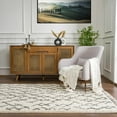 thumbnail image 6 of Hauteloom Pahala Living Room, Bedroom Area Rug - Bohemian/Global - Plush Pile - Charcoal, Beige - 5'3" x 7', 6 of 19