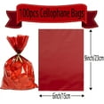 thumbnail image 2 of Red Cellophane Treat Bags - Duslogis 100Pcs Cello Bags Resealable 6x9 Inch Candy Favor Bags for Parties, Holidays, Snacks Goodie Gifts Party, 2 of 7