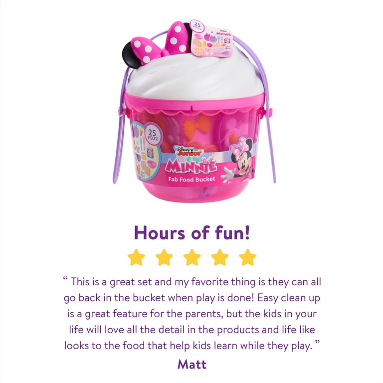 Disney Junior Minnie Mouse Fab Food Bucket, 25-Piece Set photo 4