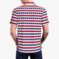 thumbnail image 6 of Wukai Stars And Stripes Men’s Polo Shirts,Quick-Dry Athletic Shirt,Classic Fit Shirts-4X-Large, 6 of 8