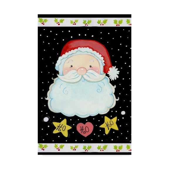 Trademark Fine Art 'Ho Ho Santa Claus' Canvas Art by Valarie Wade