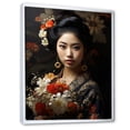thumbnail image 2 of Designart "Asian Art Geishas beauty V" Asian Floater Framed Canvas Print, 2 of 7