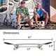 thumbnail image 2 of CAPARK Patinetas para principiantes, adultos, jóvenes, adolescentes, niños, niñas, niños, 31 pulgadas, tablas de skate profesionales completas, 7 capas de arce canadiense, longboards cóncavos de doble, 2 of 5