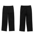 thumbnail image 5 of YUUMIN Kids Boys Birthday Party Suit Trousers Adjustable Waist Regular Fit School Trousers Black 16, 5 of 5