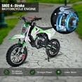 thumbnail image 4 of 58CC 4-Stroke Dirt Bike, Pro Engine Gas Dirt Bikes for 8-14, Pull Start Motorbike, W/EPA Approved 10" Wheels Up to 21.75 Mph Mini Moto Gift Red, 4 of 5