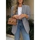thumbnail image 4 of Blazer PRETTYGARDEN 2025 para mujer, casual, de negocios, color gris, 4 of 6