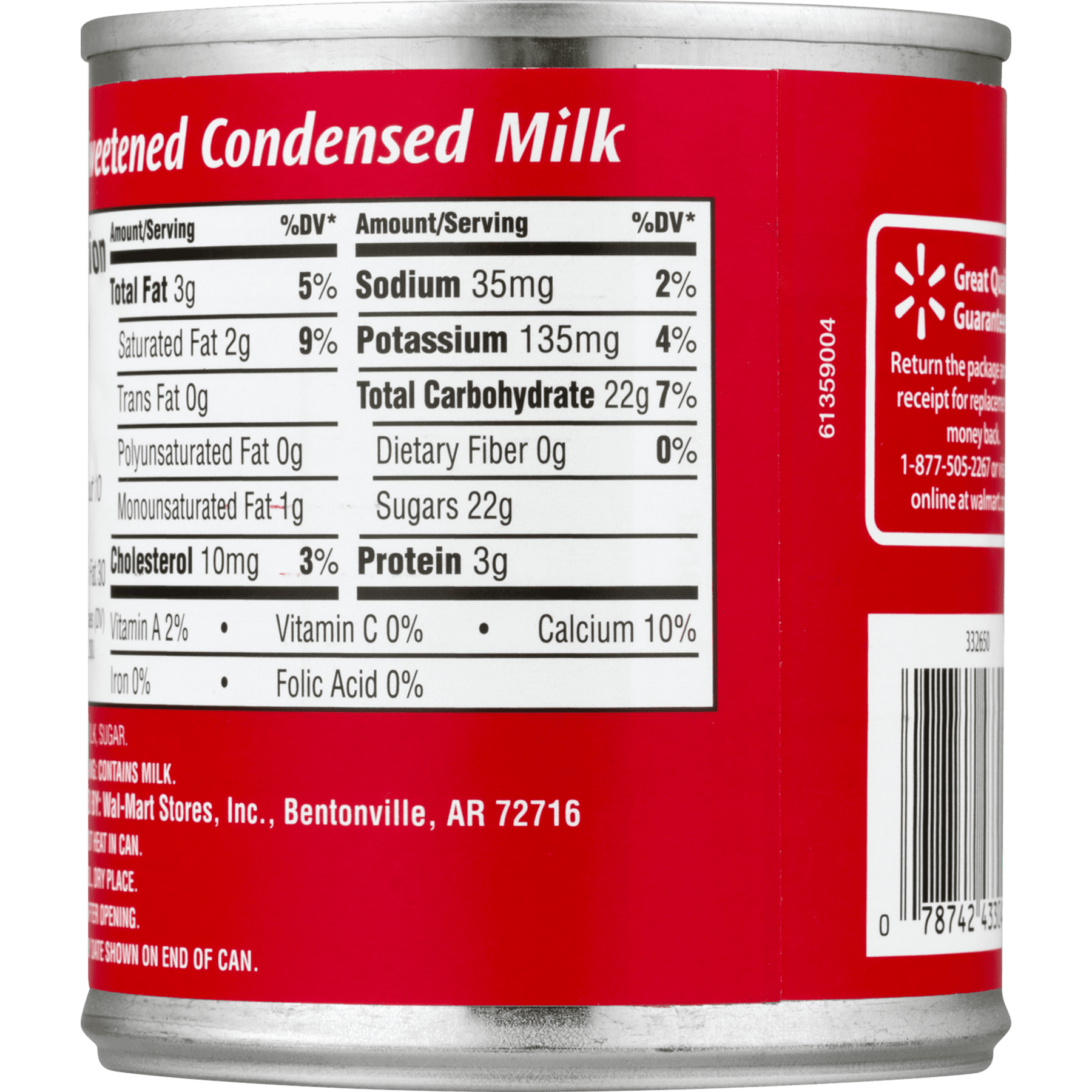Condensed Milk Nutrition Facts Label Blog Dandk