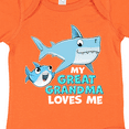 thumbnail image 4 of Inktastic My Great Grandma Loves Me with Cute Sharks Boys or Girls Baby Bodysuit, 4 of 5