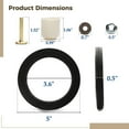 thumbnail image 4 of RV Toilet Seal Kit, RV Toilet Gasket Compatible for 300 310 320 Series, RV Toilet Seal Replacement with Mounting Hardware, Toilet Accessories for RVs, Boats, Camper Trailers, 4 of 6