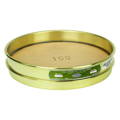 

Seedburo 200BB8H Brass Testing Sieve Half Height 8in Dia. 200 Mesh