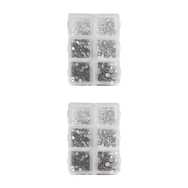 Seitruly 1 bolsa de cristal de cristal, pequeños y llamativos diamantes de imitación para uñas de fondo plano, artesanía DIY, diferentes Type2 NO2