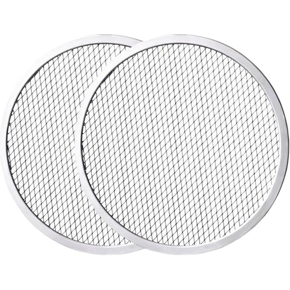 10-Inch Round Pizza Screen with Holes, Non-Stick, Easy to Clean (2 Count)