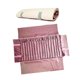 thumbnail image 3 of Organizador de joyas y collares, bolsa enrollable, portátil, con forro suave, estuche de viaje para joyas. Rosa, 3 of 6