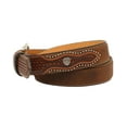 thumbnail image 2 of Ariat A1019644-40 Mens Basket Weave Tooled Tabs Belt, Size - 40, 2 of 2
