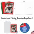 thumbnail image 2 of The Best Card Company 36 Assorted Christmas Note Cards Boxed Set 4 x 5.12 Inch with Envelopes (18 Designs, 2 Each) Holiday Dogs AM7847XSG-B2x18, 2 of 6