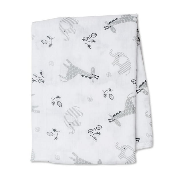 Lulujo - Baby Muslin Cotton Swaddle Blanket, Nursing/Stroller Cover