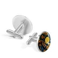 thumbnail image 3 of Sunflower Men's Cufflinks for Formal Attire, Made of Stainless Steel, for Business Meetings, 3 of 6