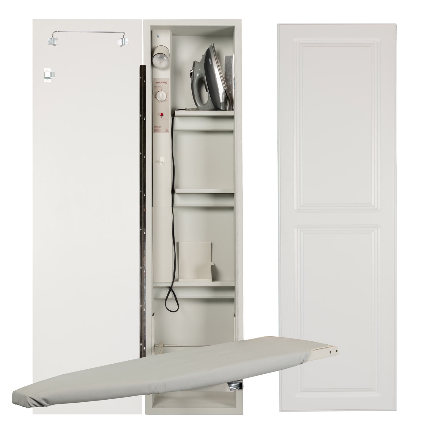 Iron-A-Way Ae-46-L Electric Ironing Center - White