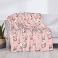 thumbnail image 3 of Yiaed Easter Rabbit Print Blanket Throw Blanket Soft Cozy Flannel Blanket for Home Bed Sofa Couch Chair-80"x60", 3 of 6